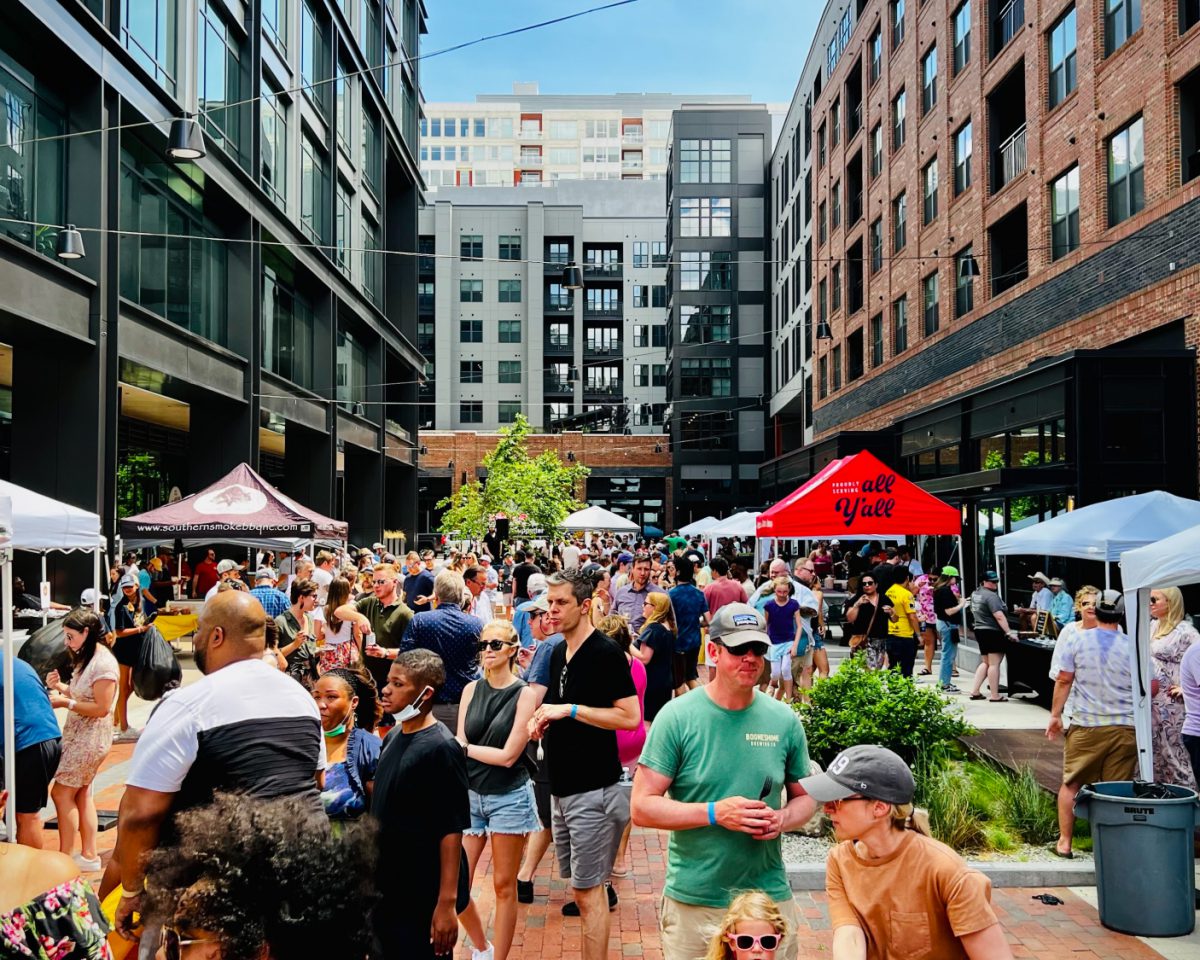 North Carolina's Food & Beverage Podcast's Bubbles and Brisket 2022 event at Smoky Hollow in Downtown Raleigh.