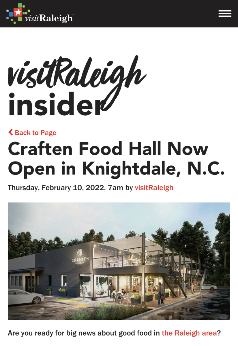 Craften Food Hall Now Open in Knightdale NC - Visit Raleigh