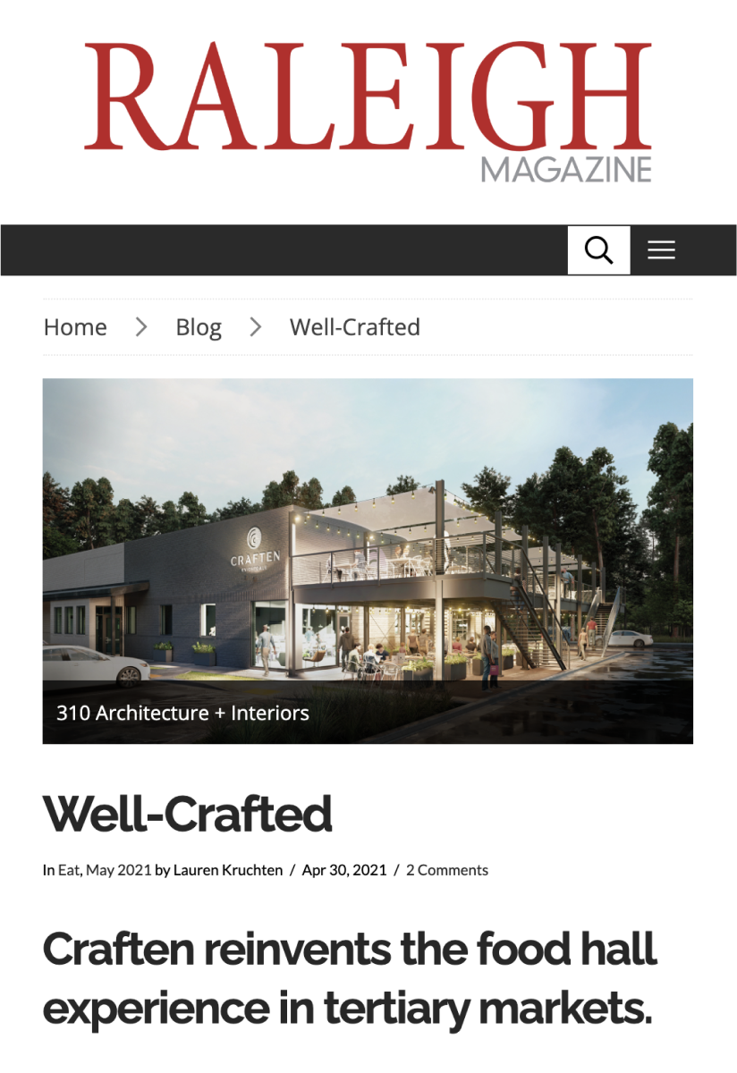 Well-Crafted - Raleigh Magazine