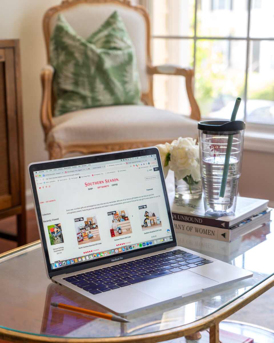 Shop Southern Season online from your Laptop In Home