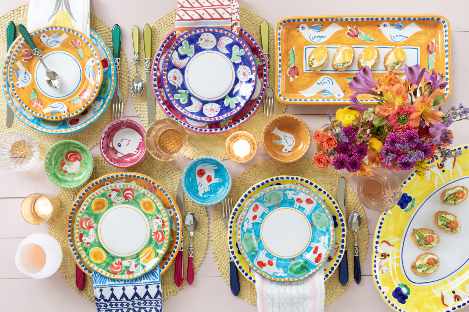 VIETRI - Colorful Animal Dinnerware Set